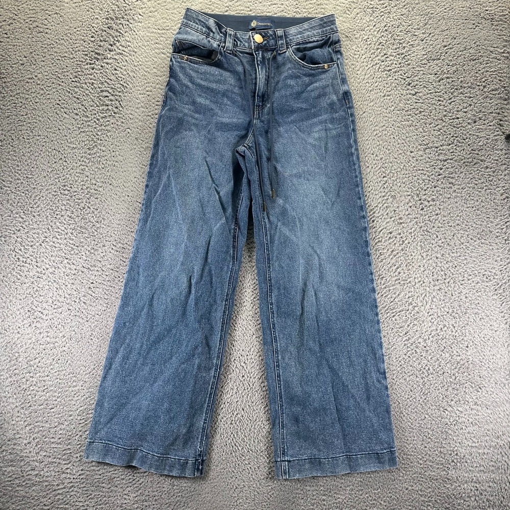 Democracy Wide Leg Flare Jeans in Medium Blue
